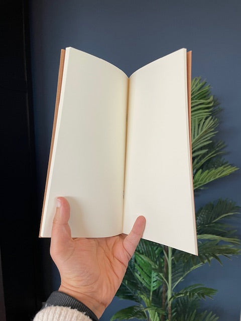 Gorgeous Travel Notebook bound in Reclaimed Italian Leather