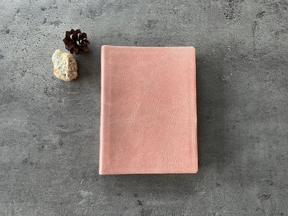Handmade Pink Leather Journal: Soft Cover, Premium Italian Full Grain Leather