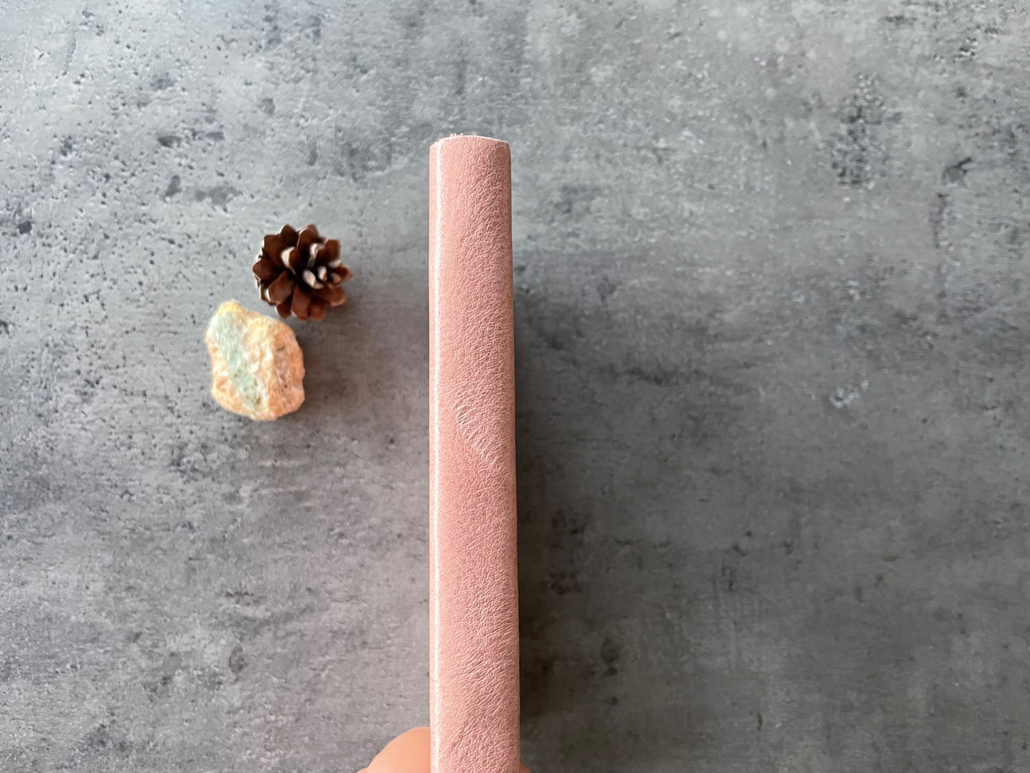 Handmade Pink Leather Journal: Soft Cover, Premium Italian Full Grain Leather