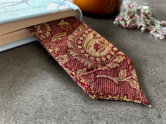 Handmade Silk Bookmarks – Crafted from Vintage Indian Silk