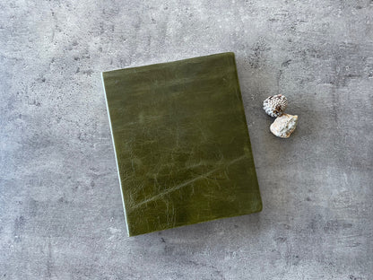 Large Leather Sketchbook – Handcrafted in Reclaimed Italian Leather
