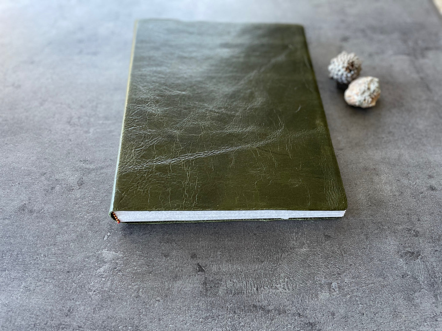 Large Leather Sketchbook – Handcrafted in Reclaimed Italian Leather