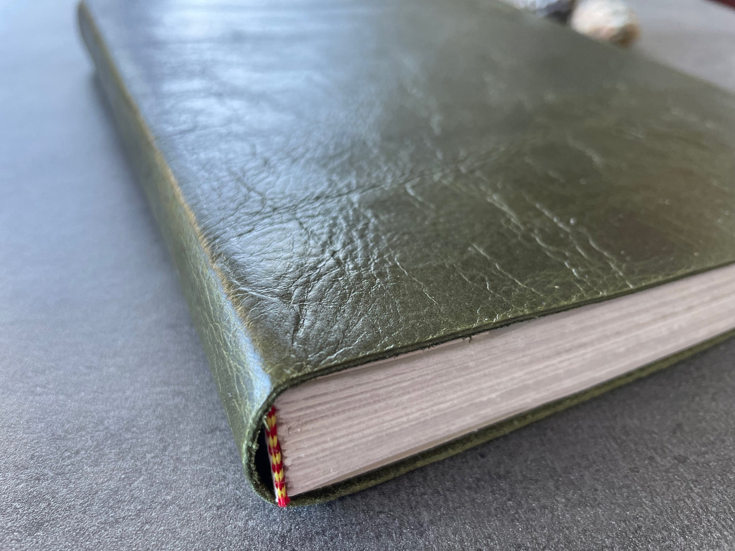 Large Leather Sketchbook – Handcrafted in Reclaimed Italian Leather