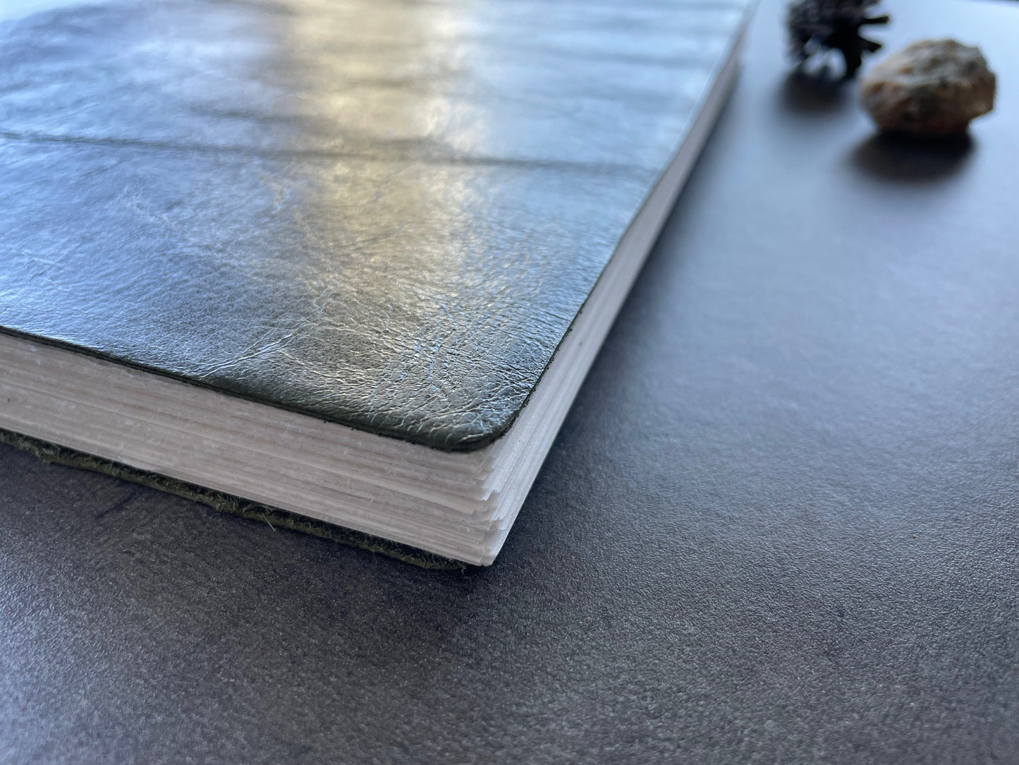 Large Leather Sketchbook – Handcrafted in Reclaimed Italian Leather