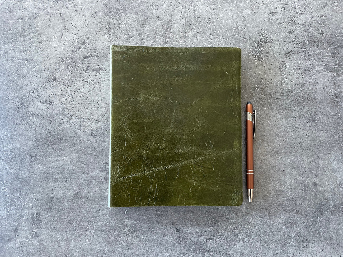 Large Leather Sketchbook – Handcrafted in Reclaimed Italian Leather