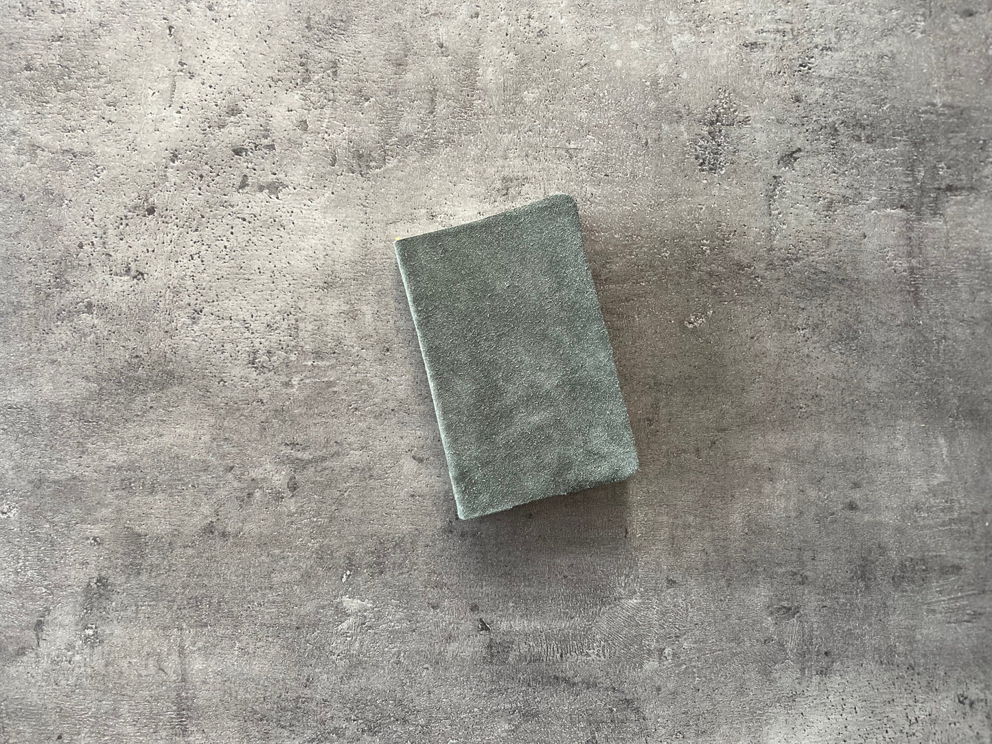 Handmade Suede Pocket Notebook: Thick Cotton Paper, Small Journal