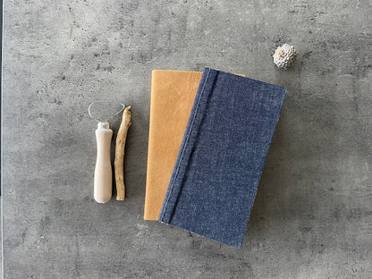 Limited Edition - Frayed Denim Thin Travel Notebook | Reclaimed Denim