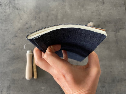 Limited Edition - Frayed Denim Thin Travel Notebook | Reclaimed Denim