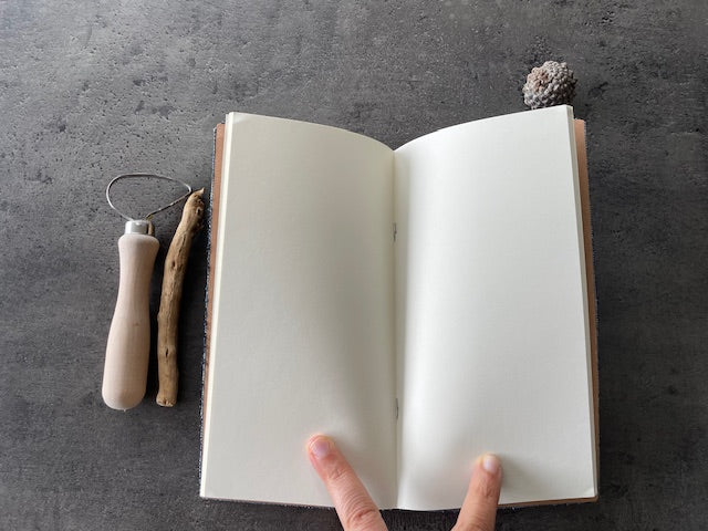 Limited Edition - Frayed Denim Thin Travel Notebook | Reclaimed Denim