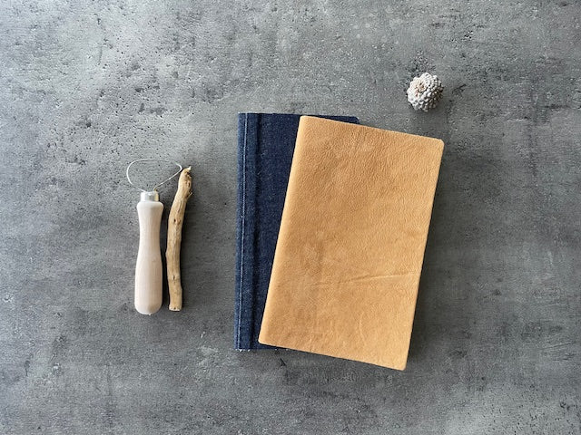 Handmade Italian Nubuck Leather Notebook – A5 (Limited Edition) | Reclaimed Leather | Velvety Soft