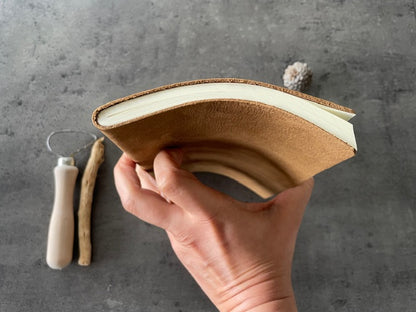 Handmade Italian Nubuck Leather Notebook – A5 (Limited Edition) | Reclaimed Leather | Velvety Soft