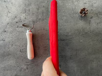 Handmade Red Suede Journal — Leather-Bound Notebook for Writing, Sketching & Gifting