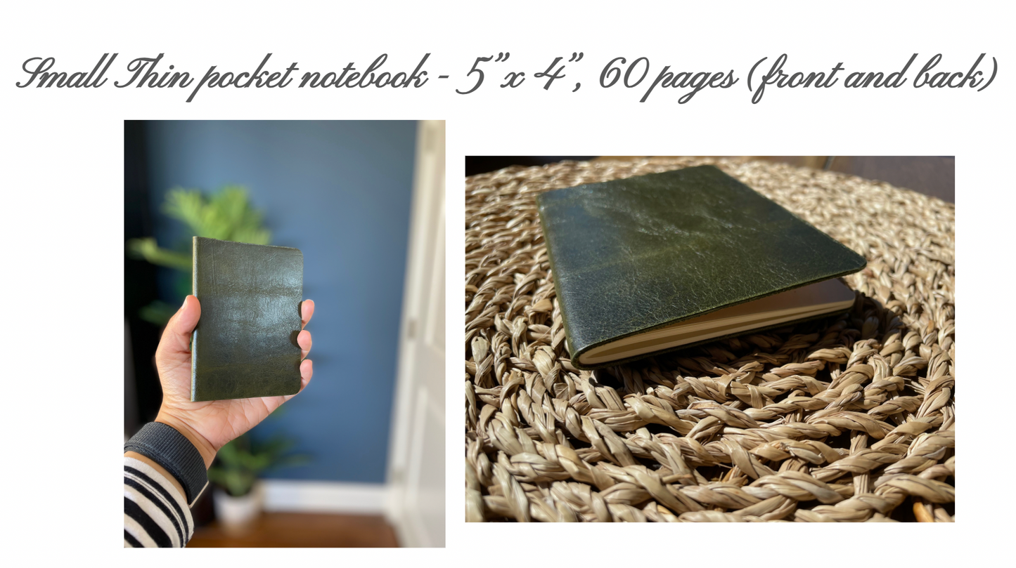 Limited Edition - Frayed Denim Thin Travel Notebook | Reclaimed Denim
