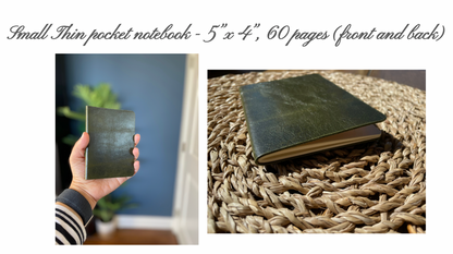 Limited Edition - Frayed Denim Thin Travel Notebook | Reclaimed Denim
