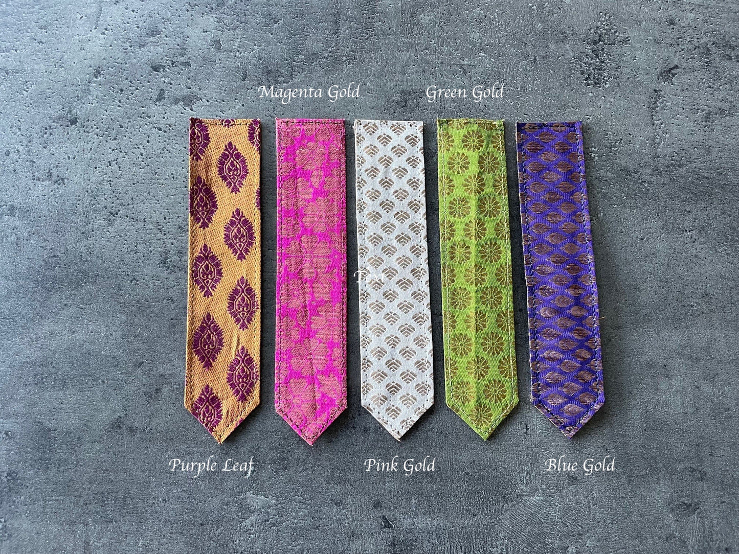 Handmade Silk Bookmarks – Crafted from Vintage Indian Silk