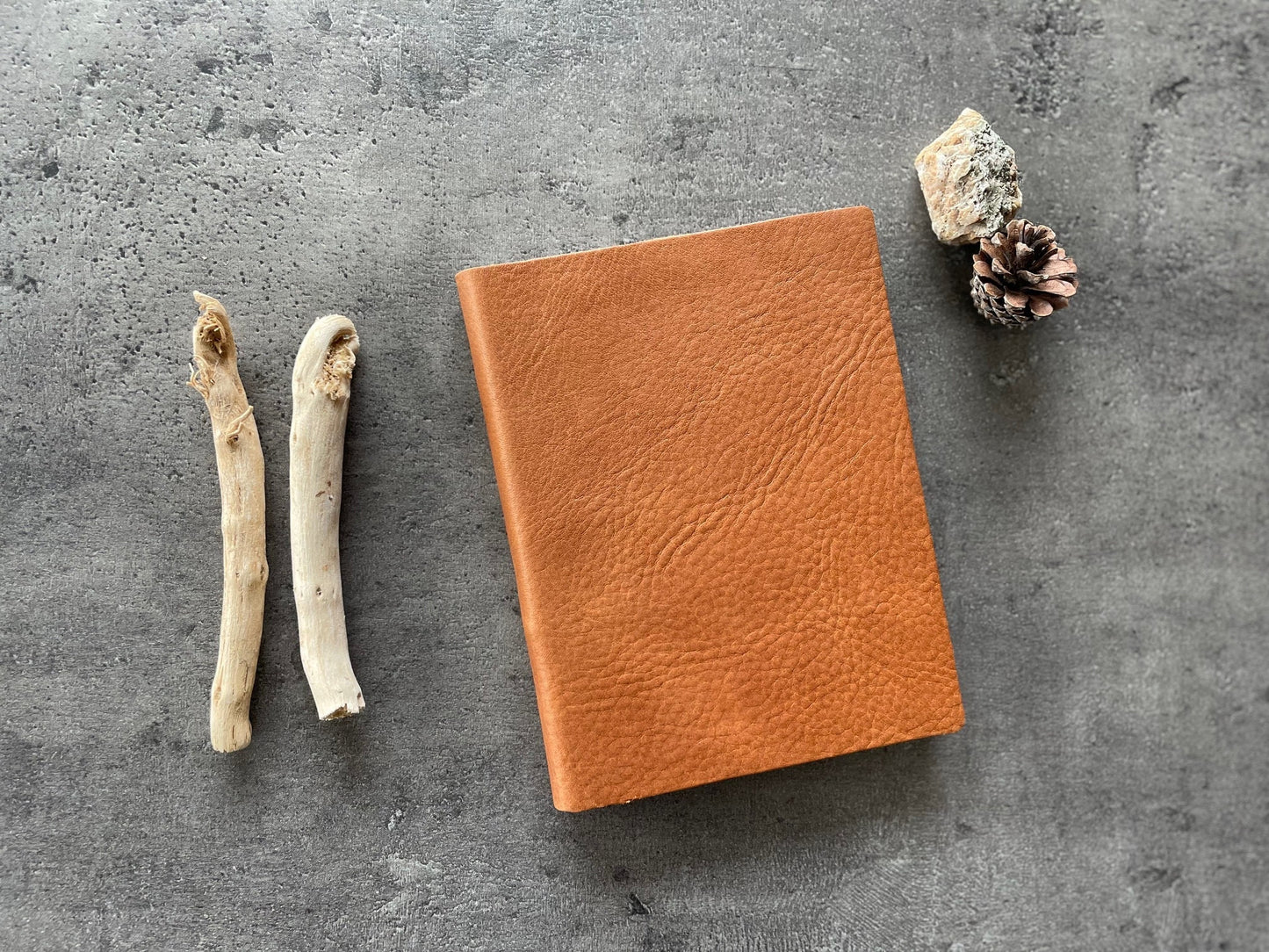 Zen Scribbles Leather Journal Subscription — Handmade Reclaimed Italian Leather Notebook, Choose Your Colors