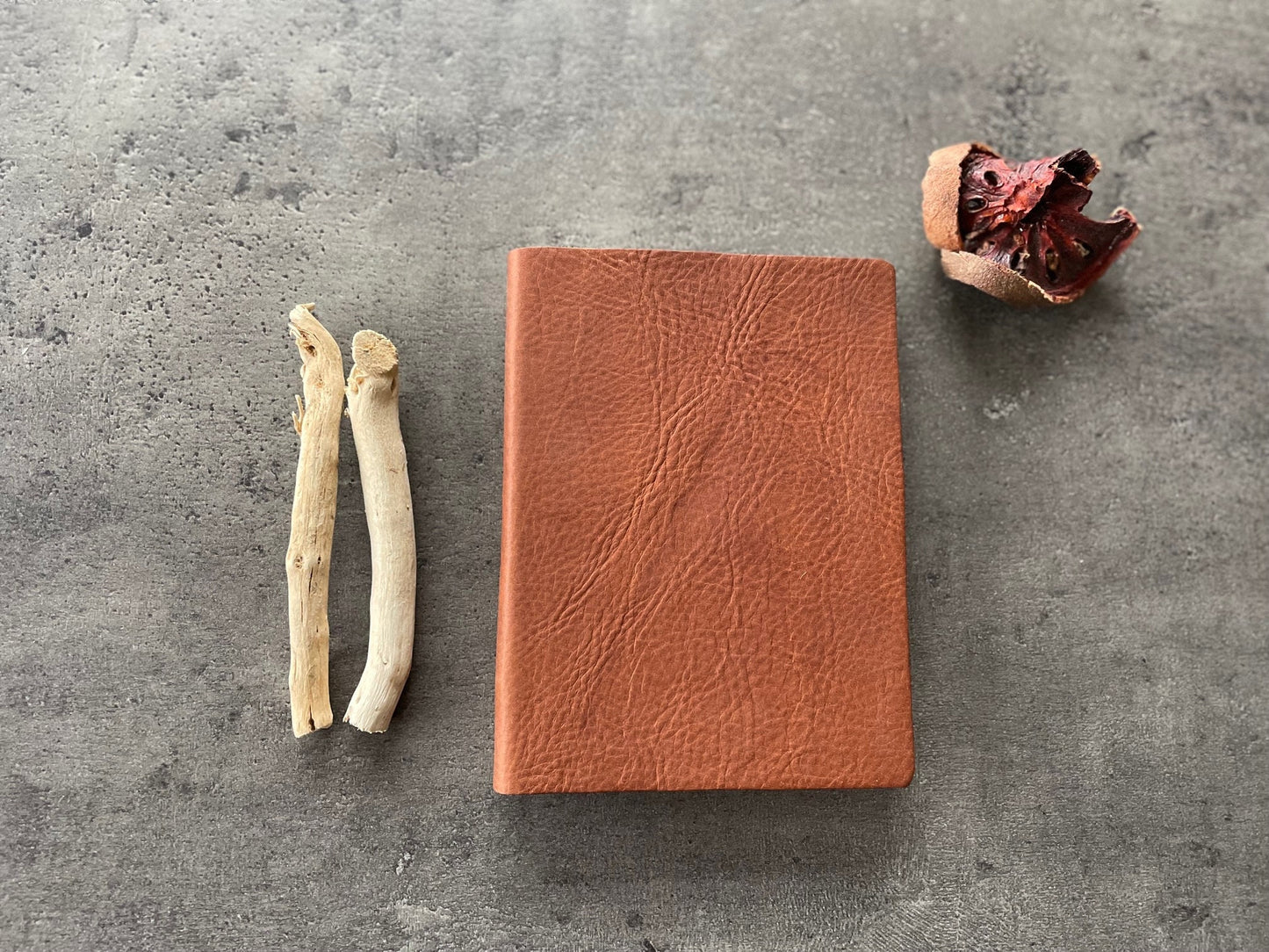 Zen Scribbles Leather Journal Subscription — Handmade Reclaimed Italian Leather Notebook, Choose Your Colors